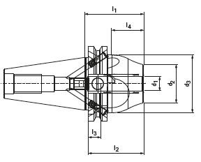 UNIQ® Mill Chuck (SK40) skiss